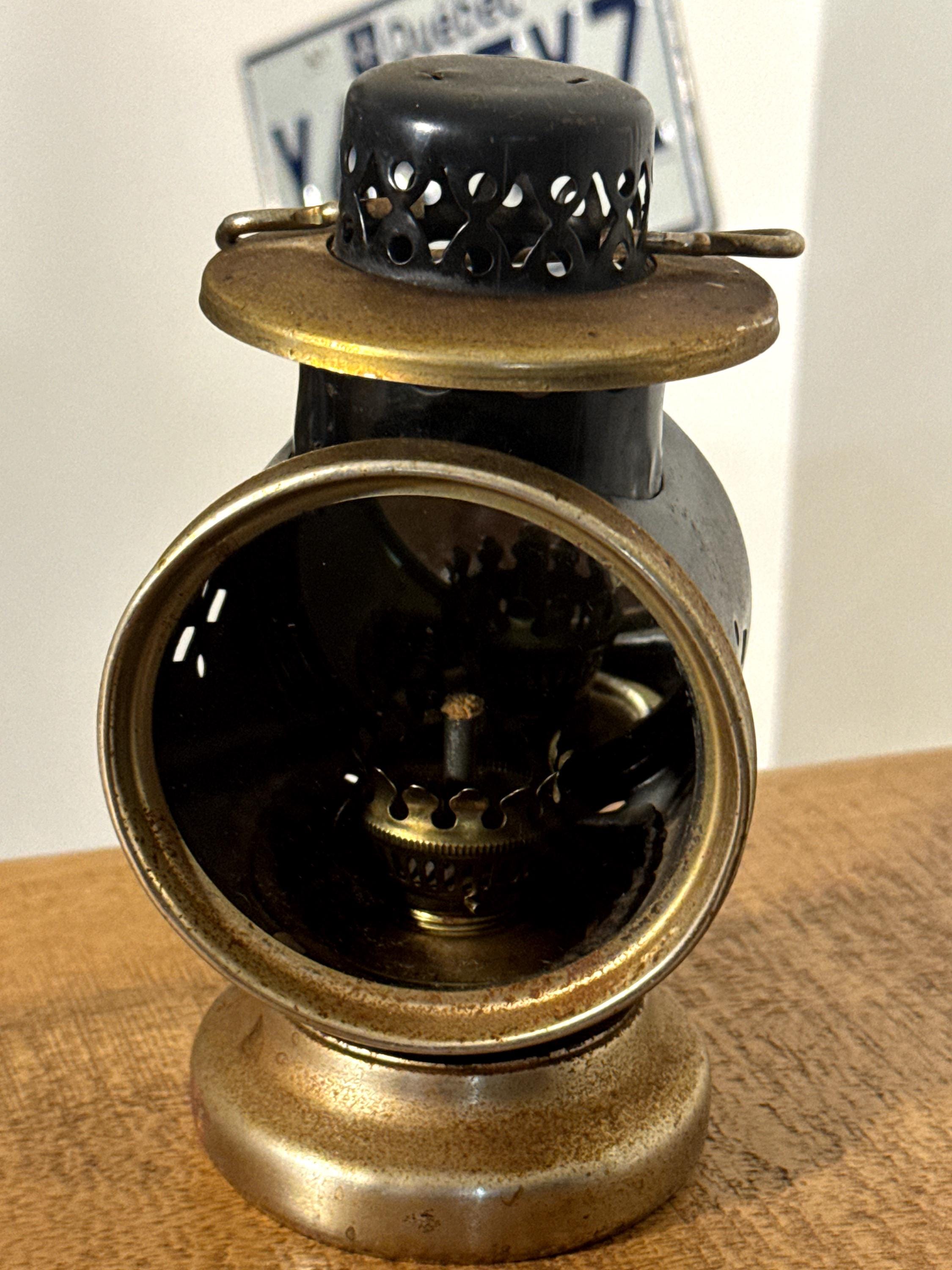 Lámpara Marina Antigua de Aceite | Farol Náutico Francés 1900 | Antique Ship Lantern | Decoración Naval Vintage