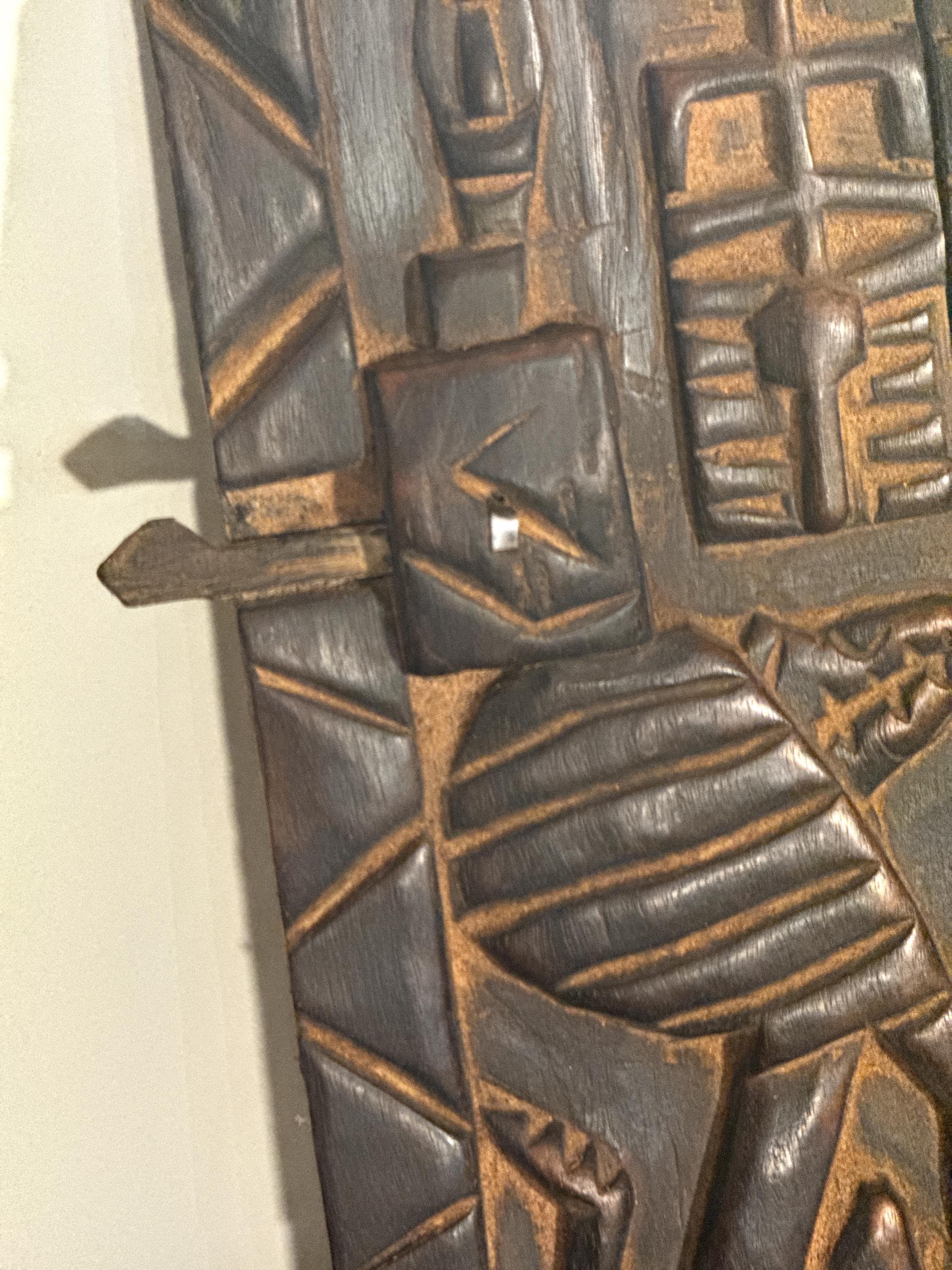 Puerta Dogón de Mali | Arte Africano en Madera Tallada | Escultura Tribal de Pared | Dogon Wall Art | Decoración Étnica Africana