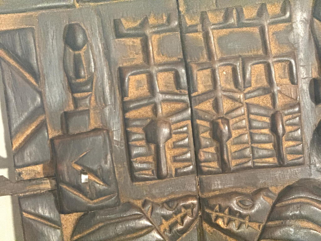 Puerta Dogón de Mali | Arte Africano en Madera Tallada | Escultura Tribal de Pared | Dogon Wall Art | Decoración Étnica Africana