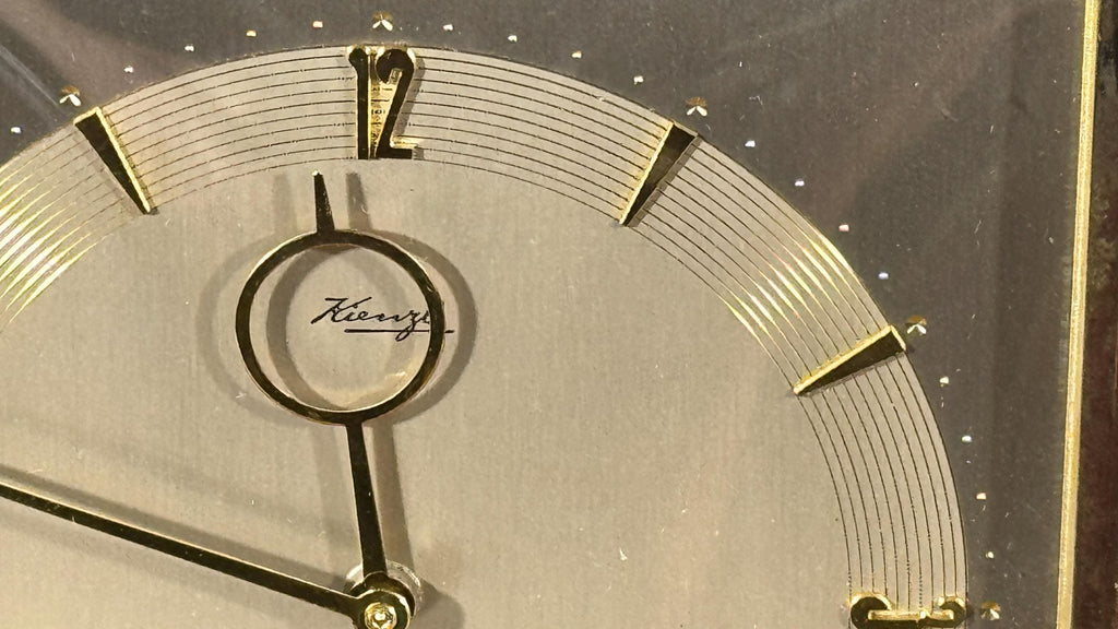 Reloj Kienzle Art Déco de Sobremesa Años 30 | Madera y Latón, Mecanismo de Cuerda
