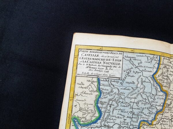 Mapa del sur de las regiones de Castilla, Extremadura, León y Castilla la Nueva. 1721-1750 - Imagen 4