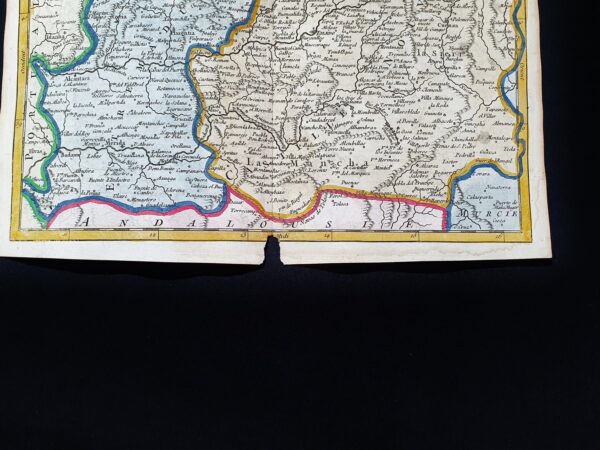 Mapa del sur de las regiones de Castilla, Extremadura, León y Castilla la Nueva. 1721-1750 - Imagen 5