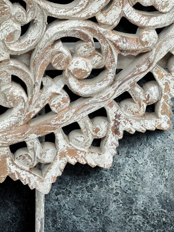 Mandala Tallado a mano en Madera – Arte de la India - Imagen 4