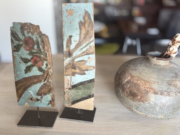 Fragmentos de Oratorio Barroco en Madera Policromada (Siglo XVII) - Imagen 2