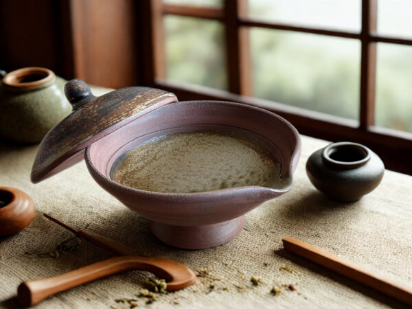 Gaiwan de cerámica roja esmaltada de Radenko Adnadj