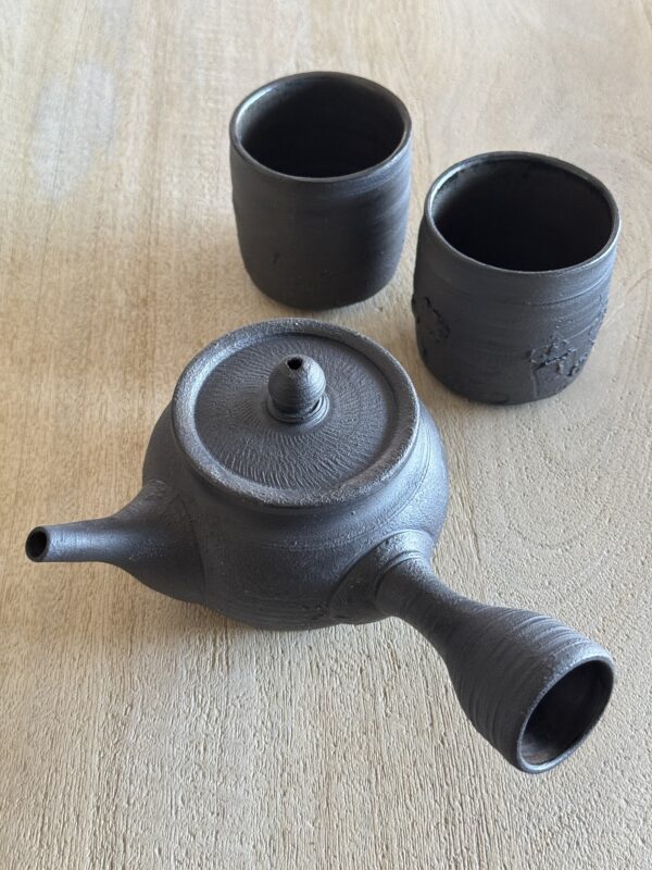 Juego de Té de Autor en Cerámica Negra de Radenko Adnadj - Imagen 3