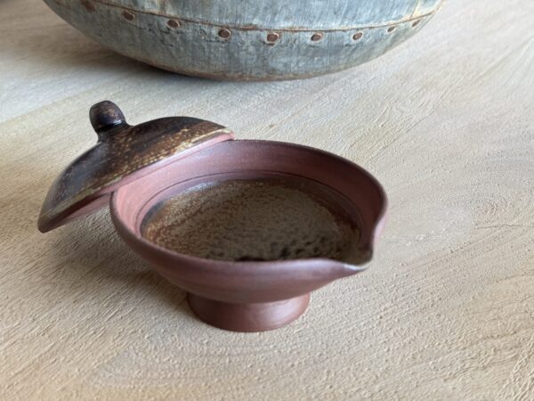 Gaiwan de cerámica roja esmaltada de Radenko Adnadj - Imagen 3
